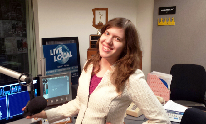 Radio DJ Melanie Rogoff