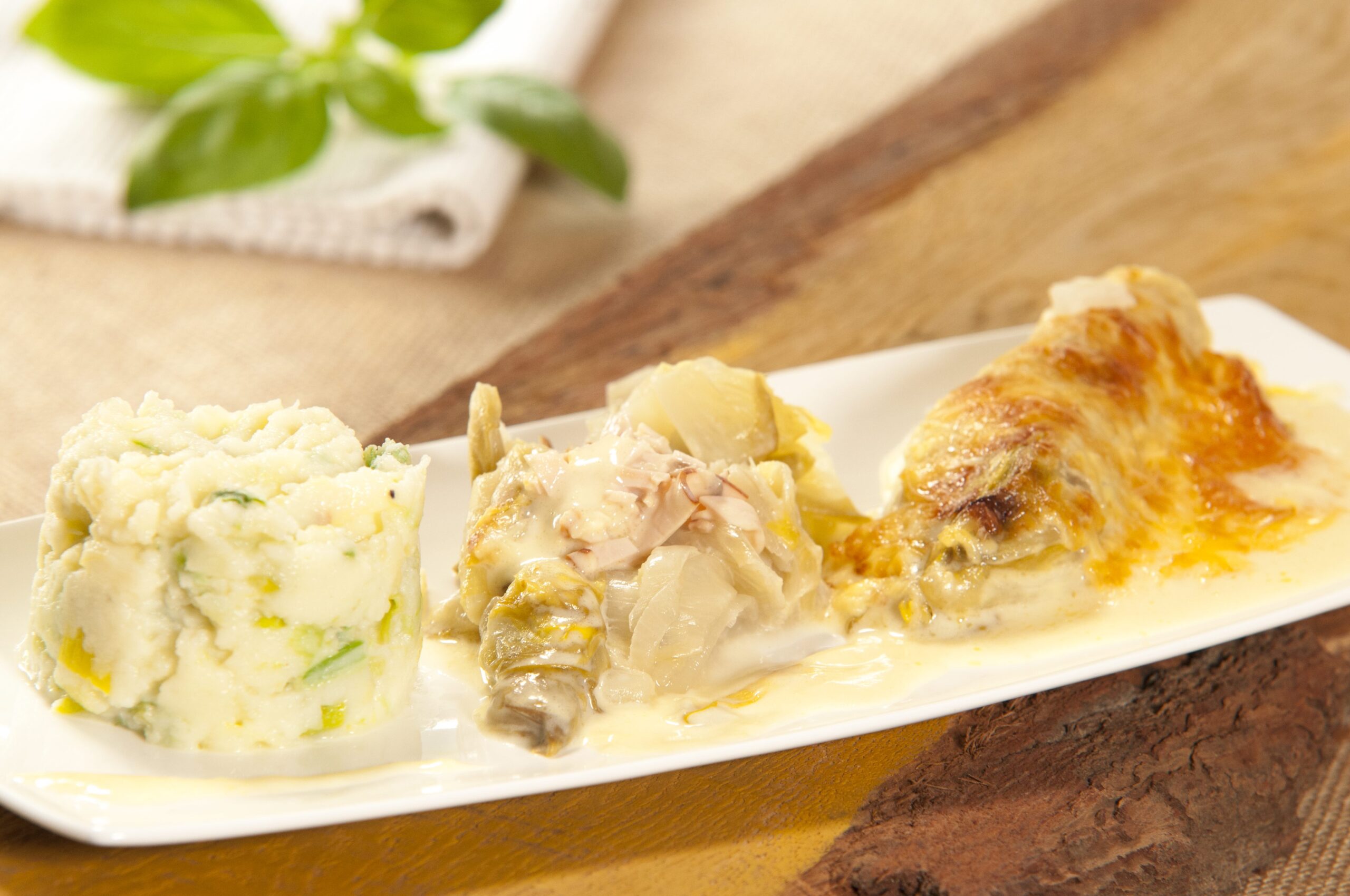 Chicory with ham lead