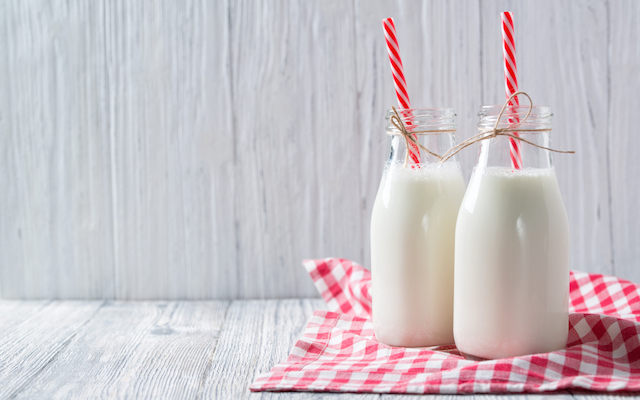 Bottles of milk