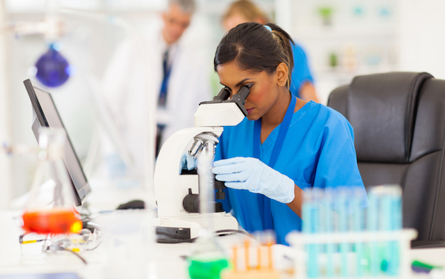 Young medical researcher