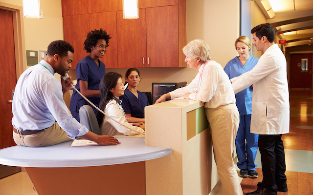 medical staff at health care centre