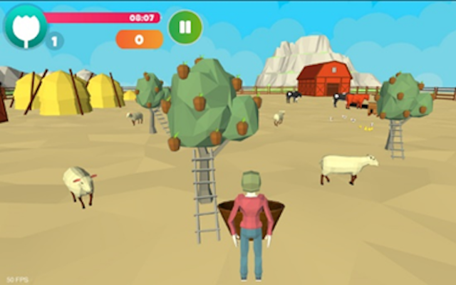 A scene from a Parkinson's video game