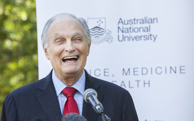 US actor Alan Alda at the Australian National University