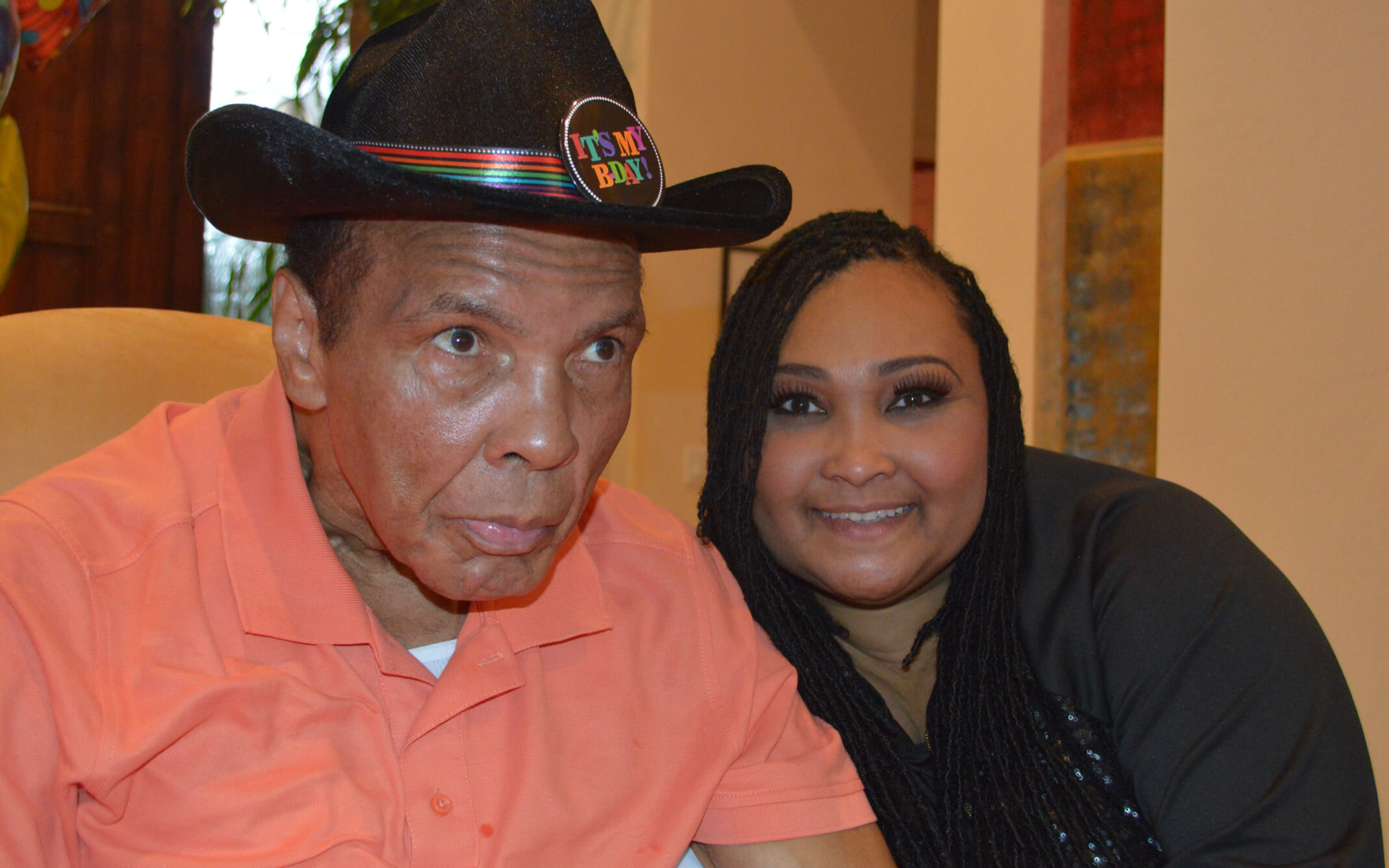 Maryum Ali with her father Muhammed Ali