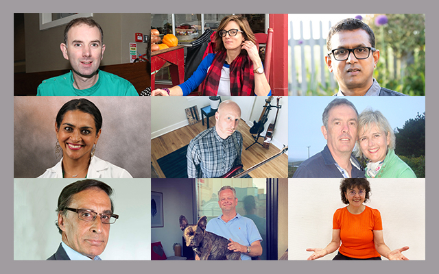 A composite image of some of our podcast guests.