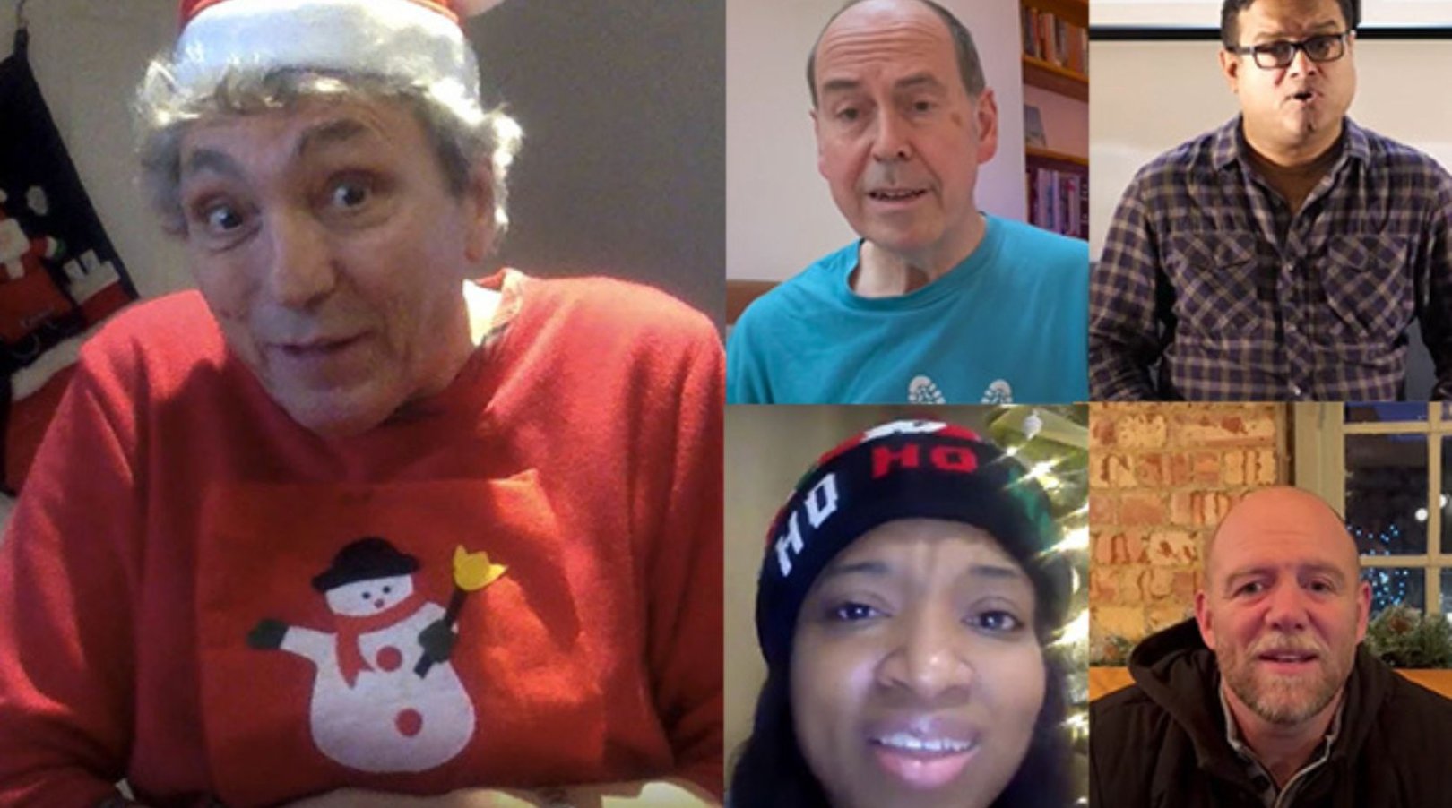 ‘What if Father Christmas had Parkinson’s disease?’: The Chase’s Paul Sinha joins Paul Mayhew-Archer to perform festive poem