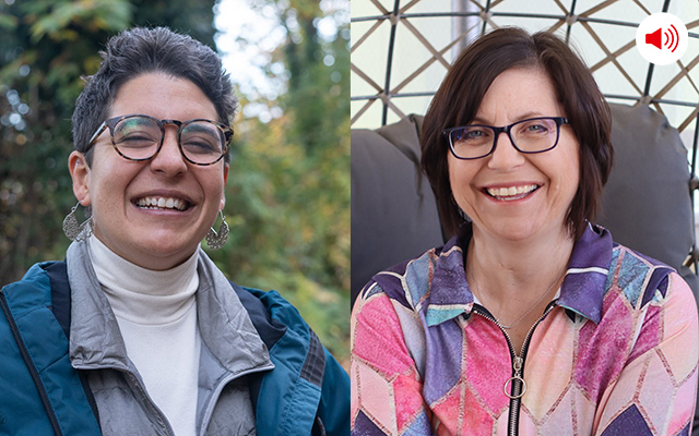 Dr Lucía Ferro and Lori DePorter in a composite image.