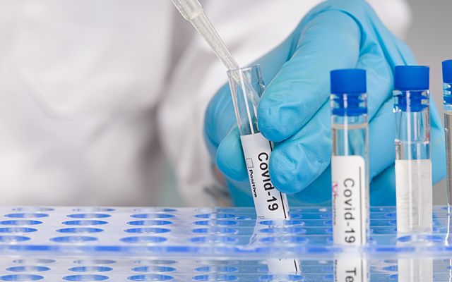 scientist carrying out a test