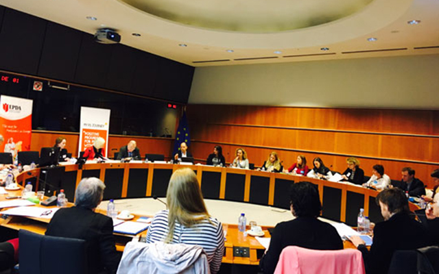 Parkinson's Europe working with its partners at the European Parliament in March 2017