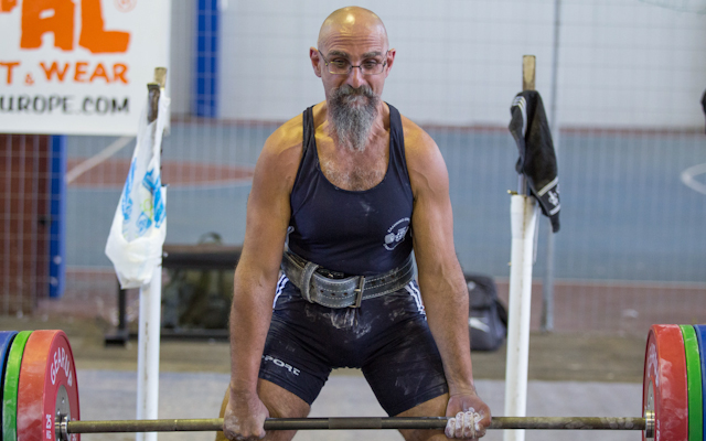 Man lifting weights