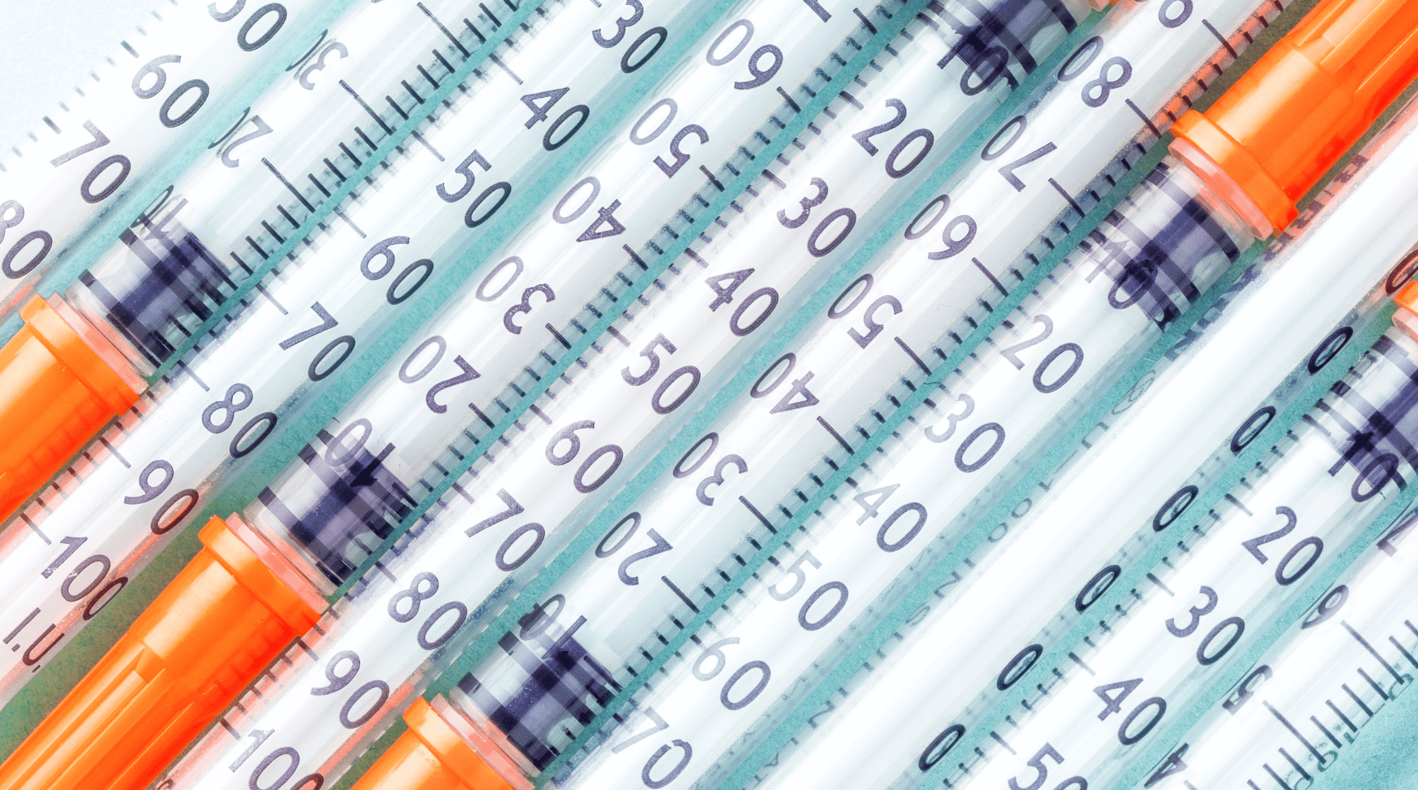 A photo of syringes used in diabetes medication like insulin and lixisenatide