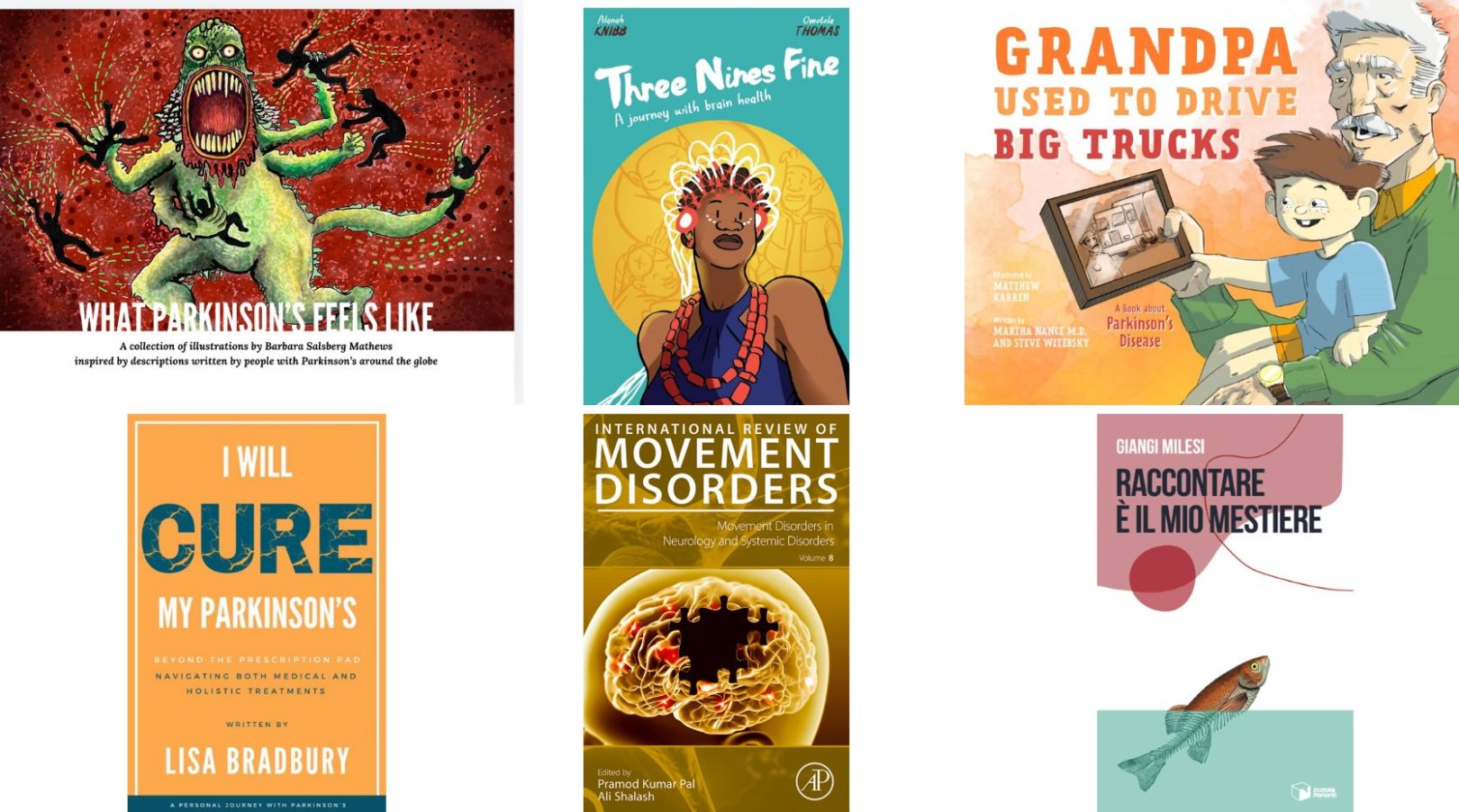 7 new Parkinson’s books in English, Italian and Dutch