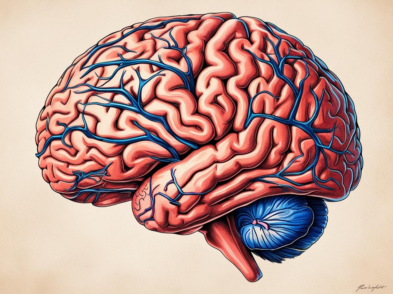 illustrated picture of a brain