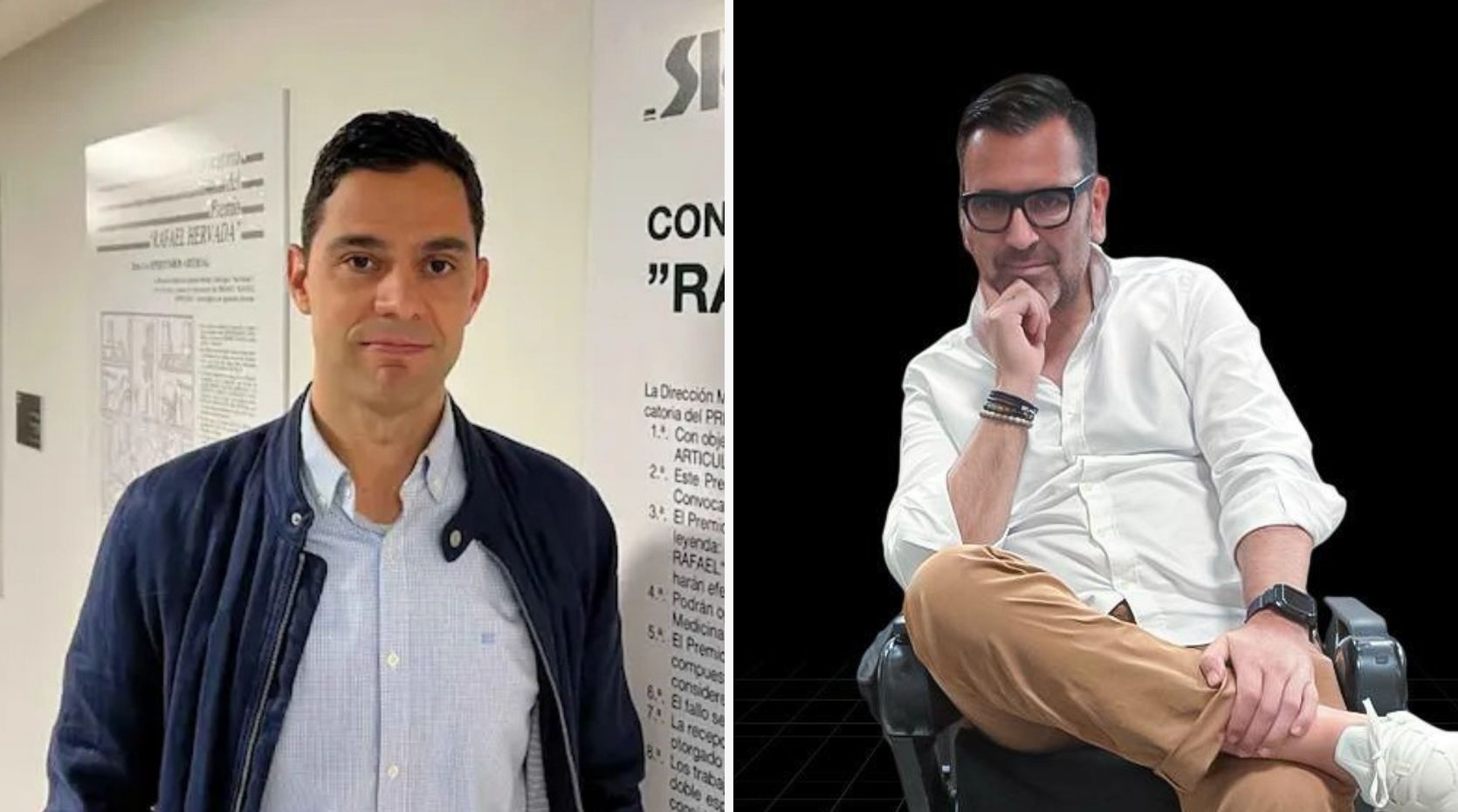 Photo of Degén Foundation Presidents Alberto Amil Lago and Diego Santos García