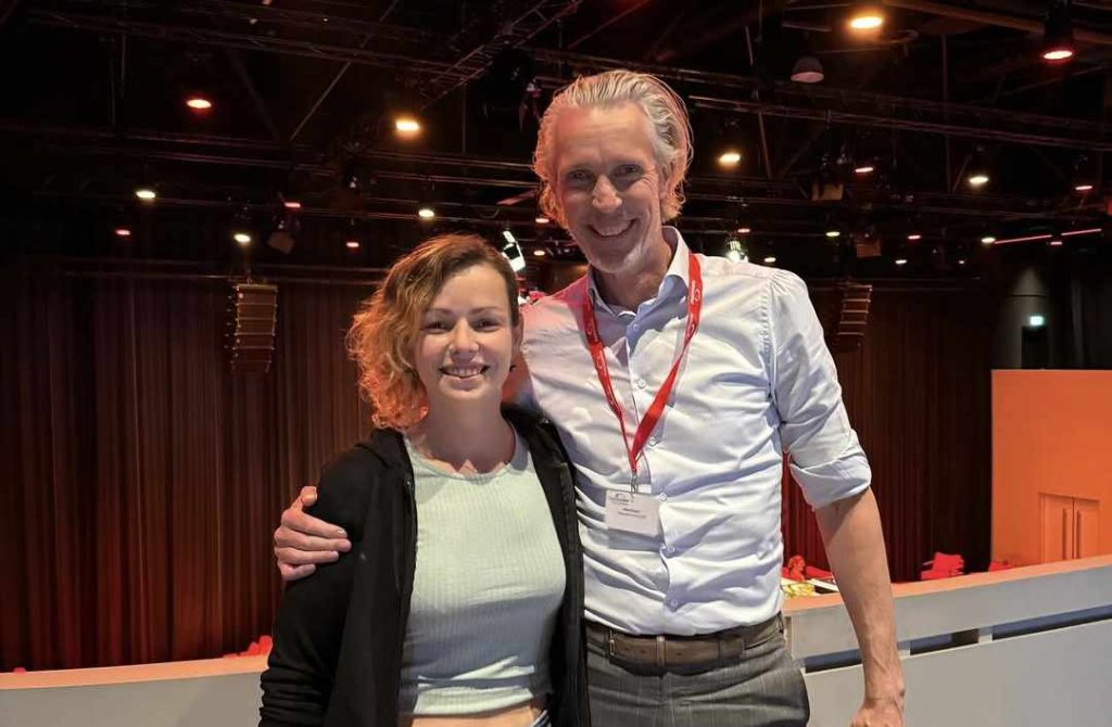 Birdie Belgium and Professor Bas Bloem