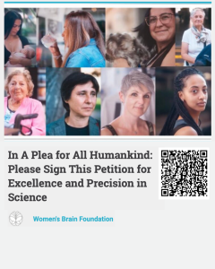 Women’s Brain Foundation: research must take a sex- and gender-informed approach