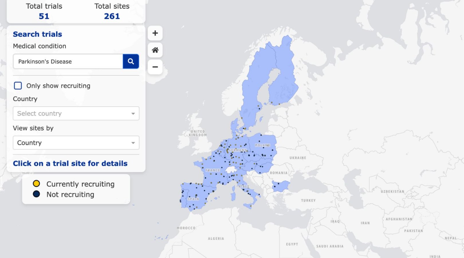 New clinical trials map shows Parkinson’s trials across Europe