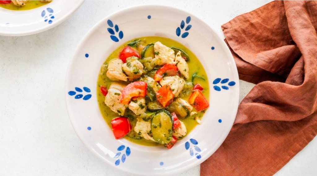 Coconut chicken and vegetable stew recipe