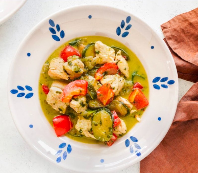 Coconut chicken and vegetable stew recipe