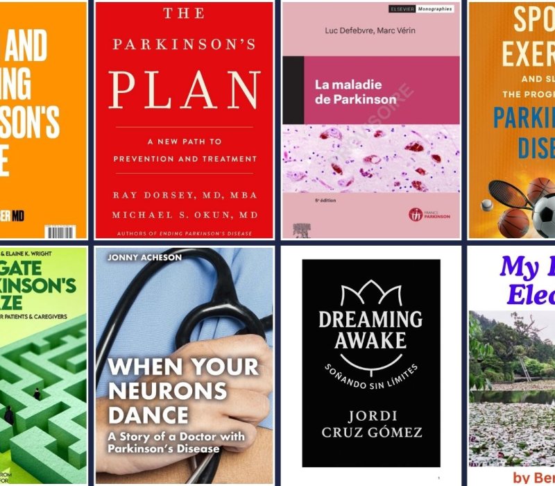 Cover images of new Parkinson's books for autumn 2025