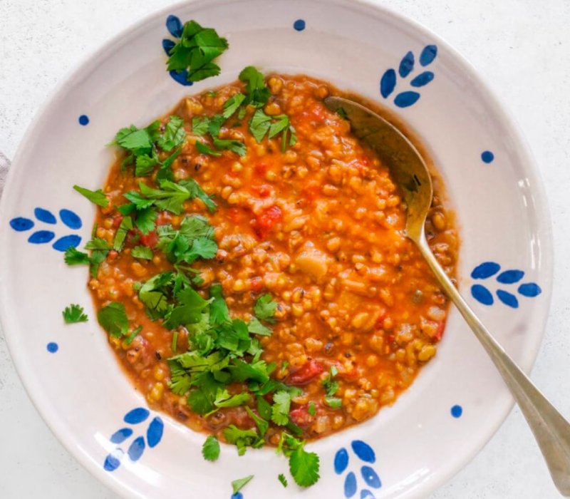 Mung Bean and Eggplant Curry recipe