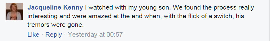 Fb comment watched with son