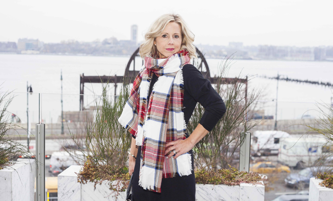 Tonya Walker Shoe Maven with scarf