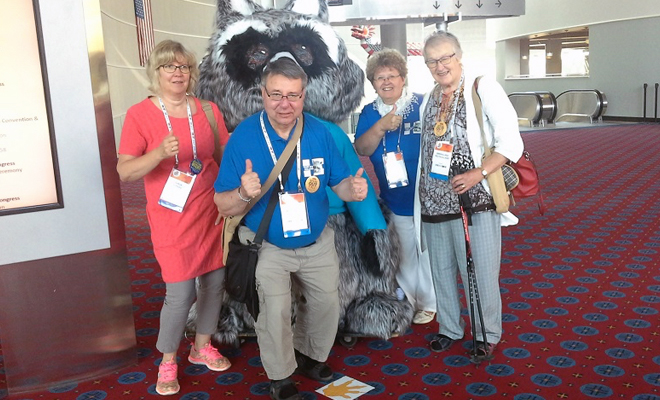 Timo Monotonen and team at the World Parkinson Congress, September 2016
