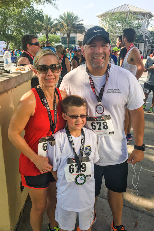 Walker family running