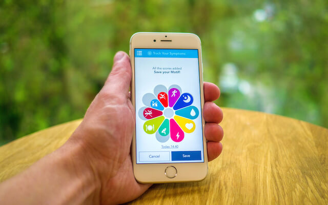 uMotif 100 for Parkinson's app lead