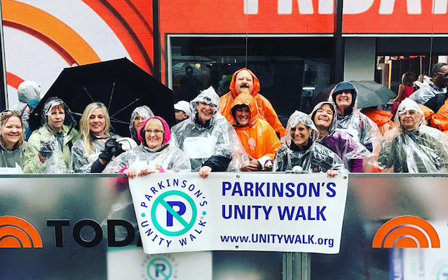 Unity Walk supporters on the Today Show