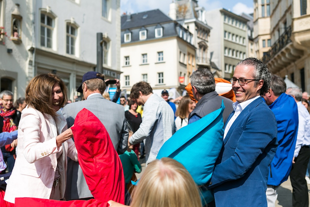 Luxembourg pillow fight