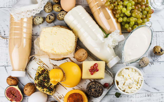 Dairy products rich in vitamin D