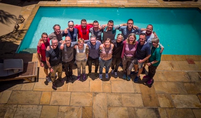 Parkili team at hotel