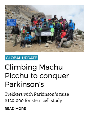 limbing Machu Picchu to conquer Parkinson's