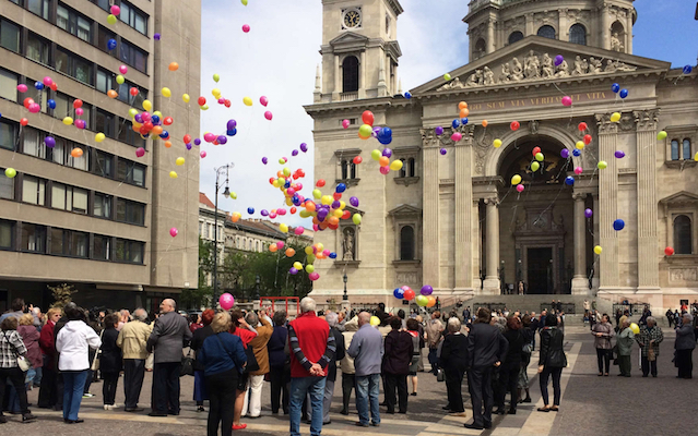Budapest-Balloon release