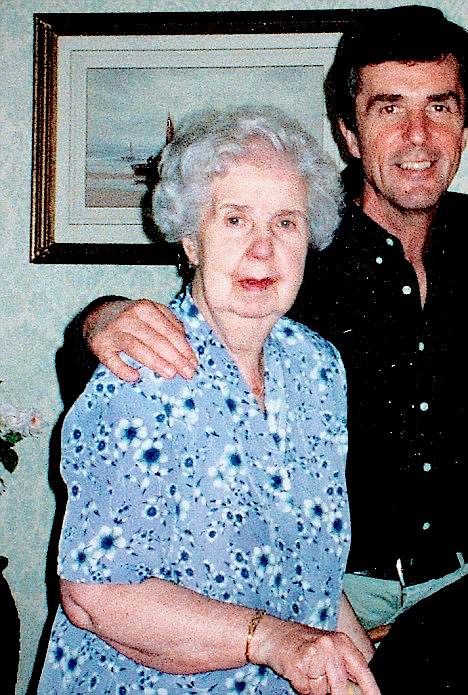 John Stapleton with his mother