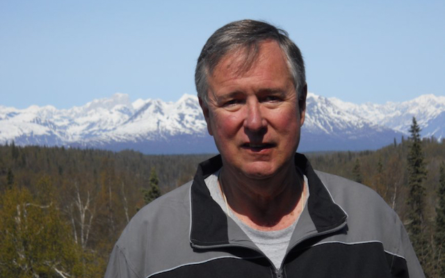 Kirk in front of Mt. Denali