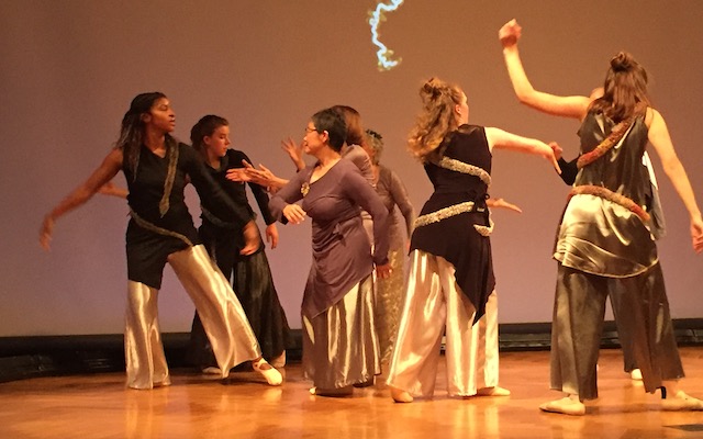Dancers perform at a music and movement night at WPC 2019.