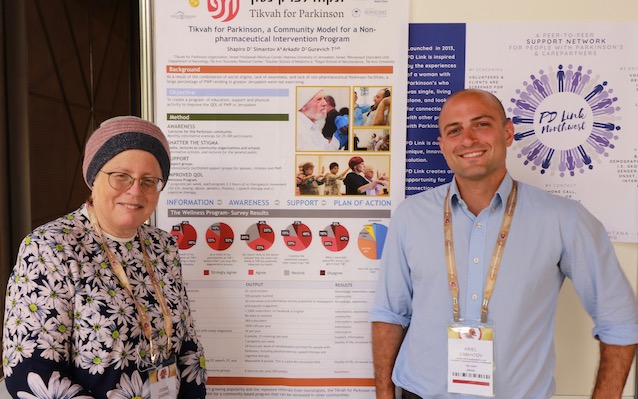 Debbie Shapiro (left) and Tikvah for Parkinson team member, Ariel Simantov (right)