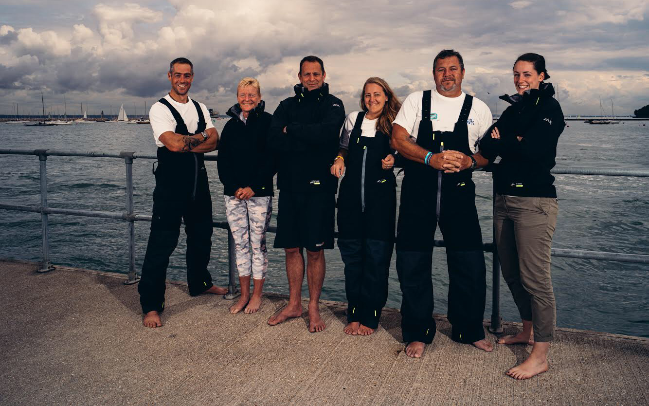 Liz Dennett and her ocean rowing crew