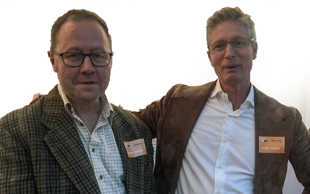Jon Stamford and Anders M Leines stand together
