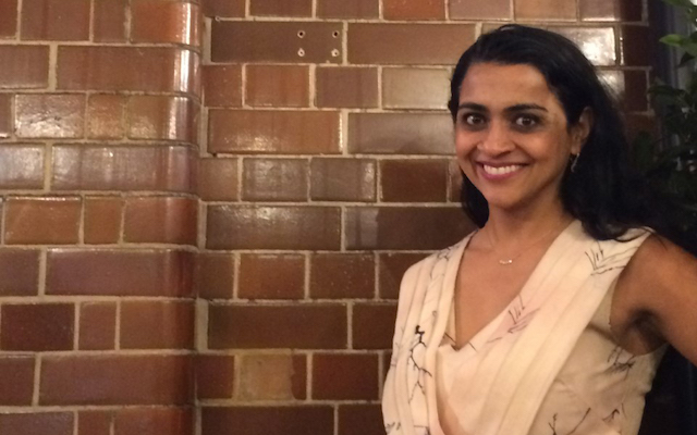 Dr Indu Subramanian smiles for a photo