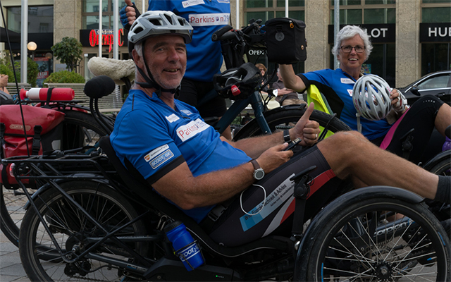 Ruud Overes on a bike