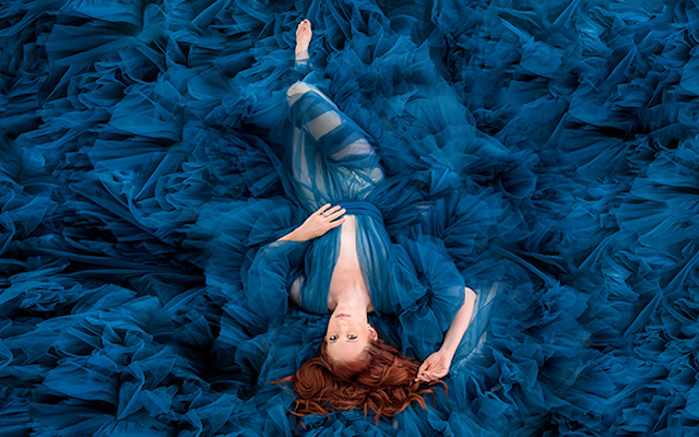 Woman at photoshoot