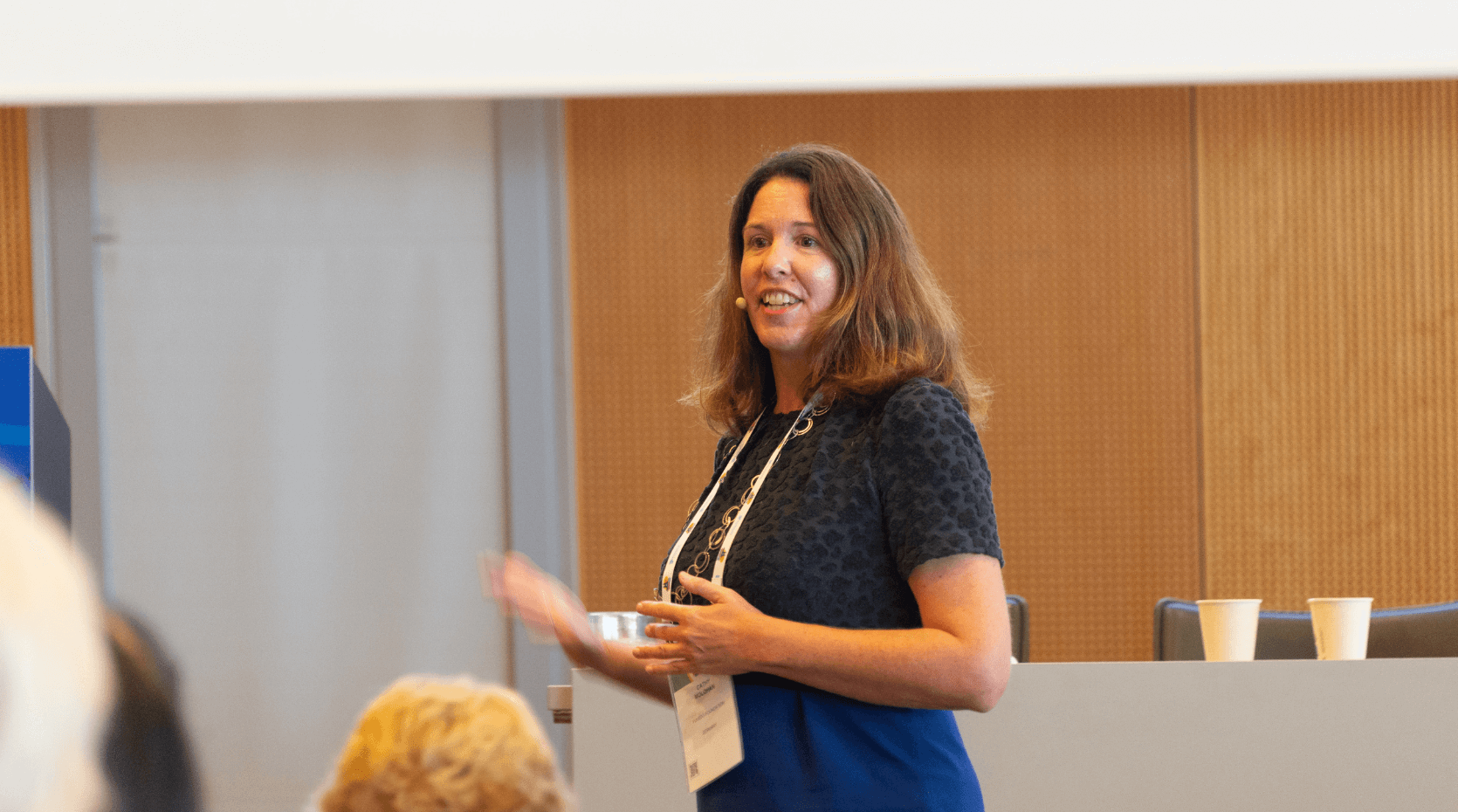 Diagnosed with Parkinson's disease, Cathy Molohan speaks at the World Parkinson Congress 2023 about stigma