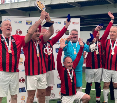 Fighting Fit Football's red team lift the Cure Parkinson's Cup 2024