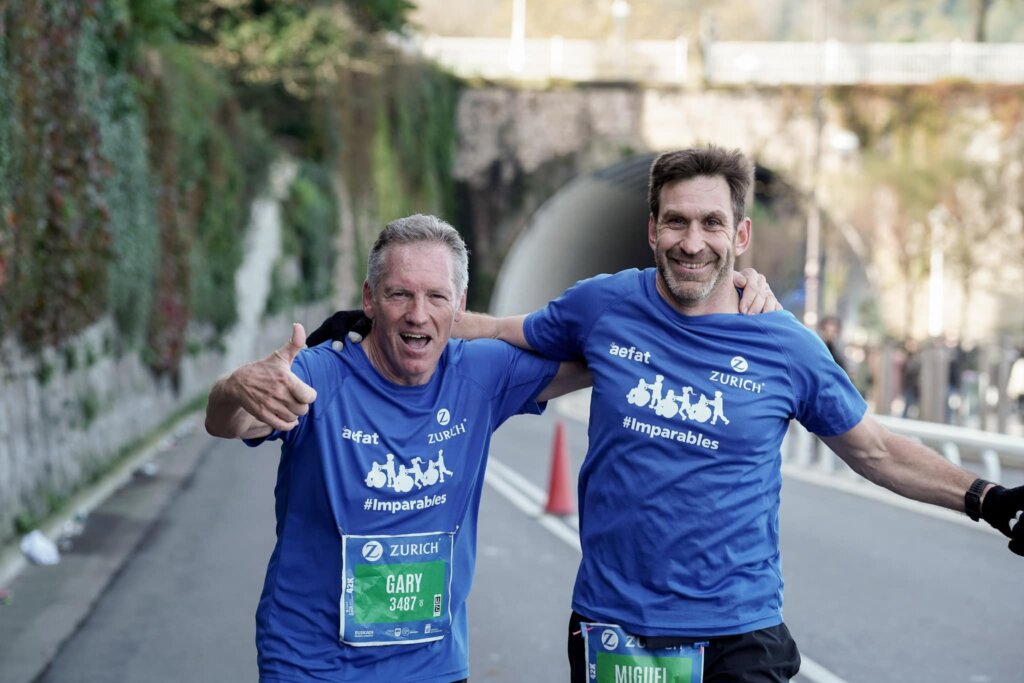 A photo of Gary Shaughnessy during one of his many Parkinson's exercise challenges