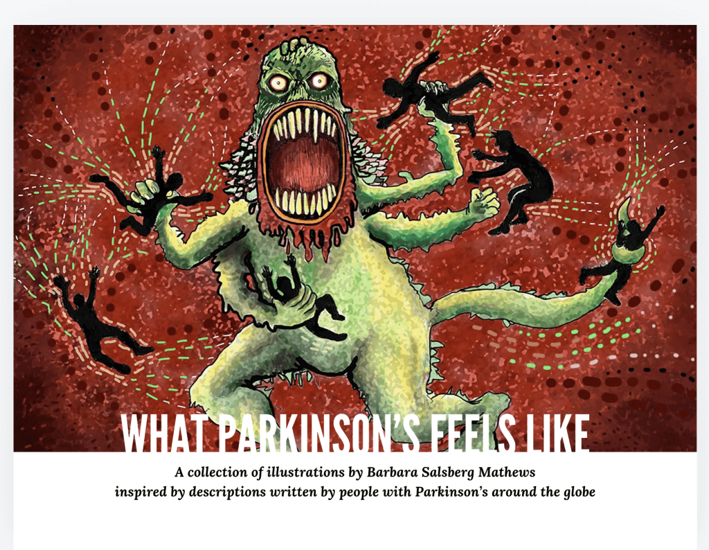 An image of the front cover of the What Parkinson's Feels Like book
